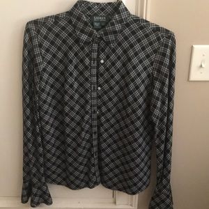 Ralph Lauren buttoned top with bell type sleeves